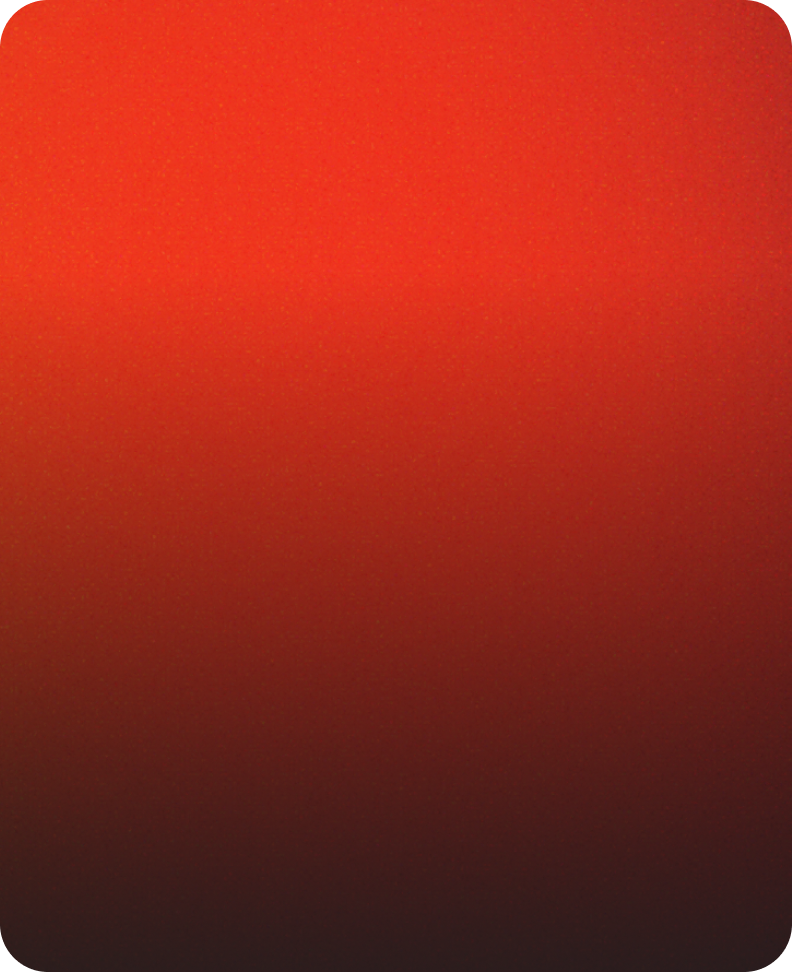 Graphic with a red background used in the platform design.